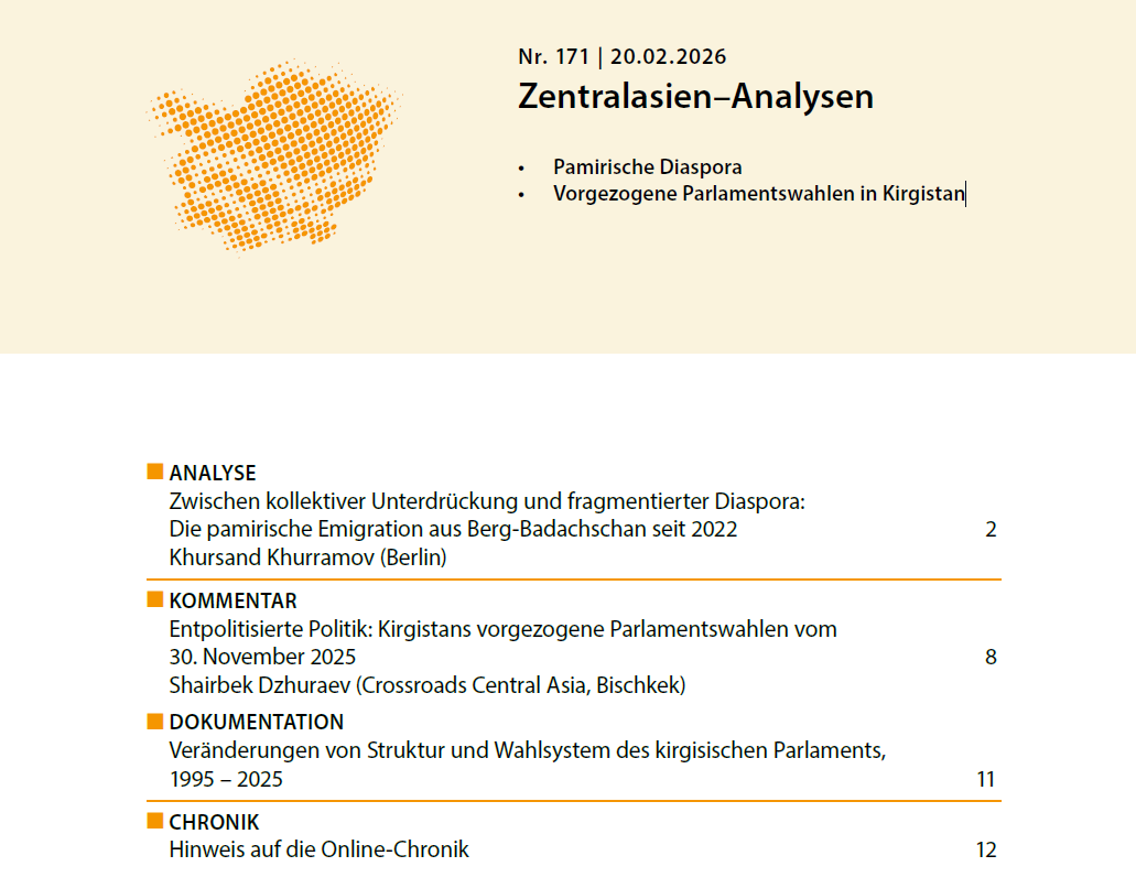 Zentralasien-Analysen Nr. 171 | Länder-Analysen